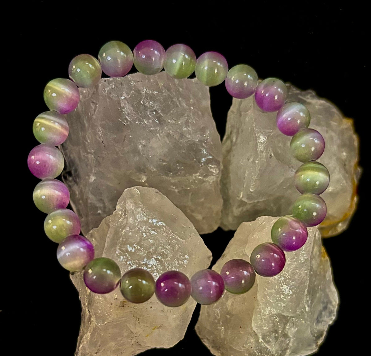 Dreamy Rainbow Fluorite Bracelet | Clarity + Calm | 8mm Beads (Medium Wrist)