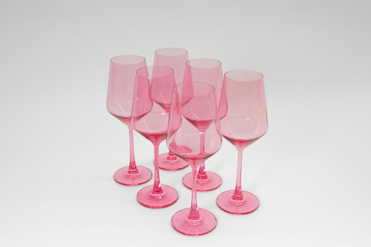 Bubblegum Pink - Colored Wine Glass