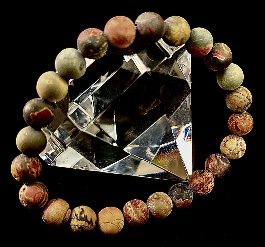 Picasso Stone (Picasso Jasper) Reiki-Infused Creativity & Grounding Bracelet