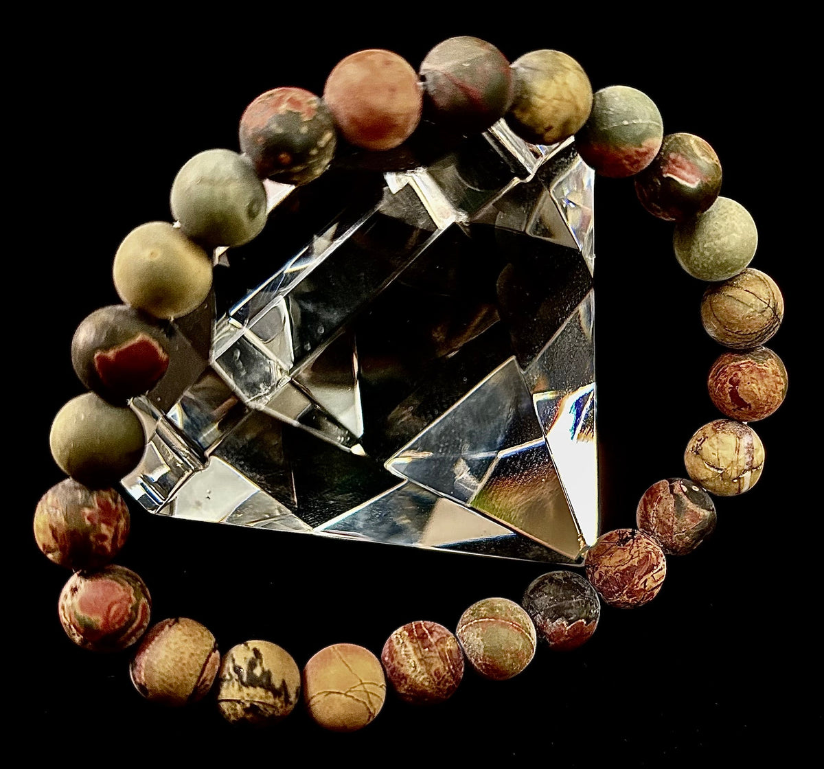 Picasso Stone (Picasso Jasper) Reiki-Infused Creativity & Grounding Bracelet