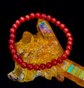 Reiki-Infused Red Onyx Gemstone Bracelet for Strength, Grounded Courage & Focus (6mm, 8mm, 10mm, 12mm)