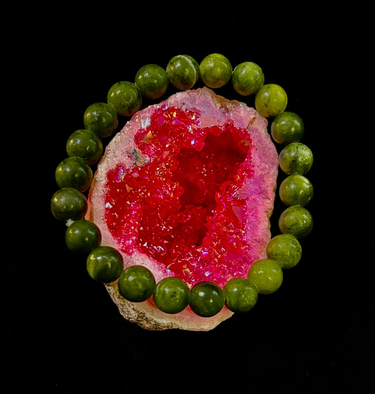 Reiki-Infused Nephrite Jade Bracelet – Abundance, Protection & Harmony