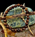Barely There Wooden Bead Bracelet – Ultra-Lightweight Earth Style for Men (Large Wrists)