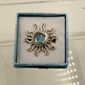 Sterling Silver Sun & Moon Moonstone Ring - Size 10 - Intuitive, Balance & Serenity