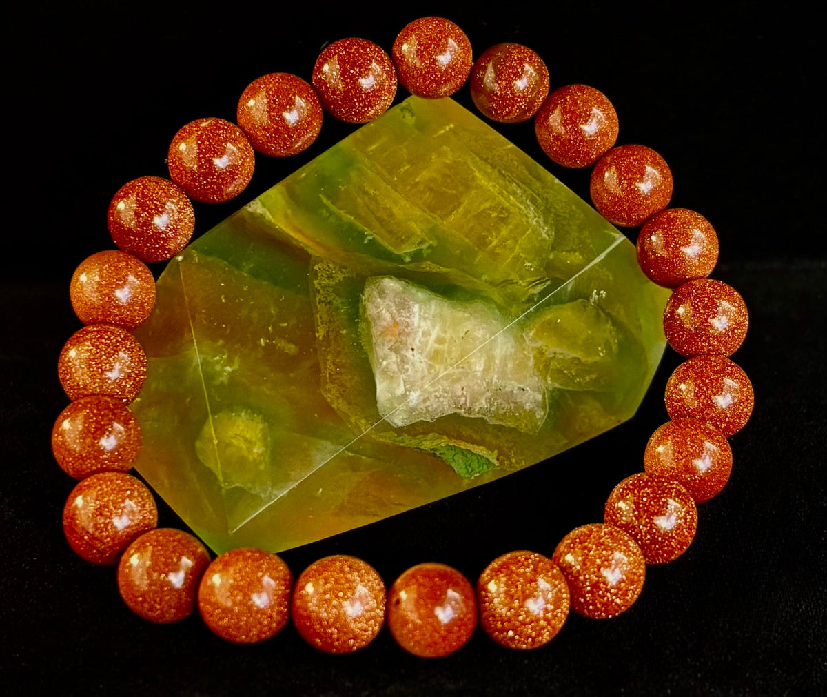 Goldstone Beaded Bracelet – Confidence, Ambition & Positive Energy