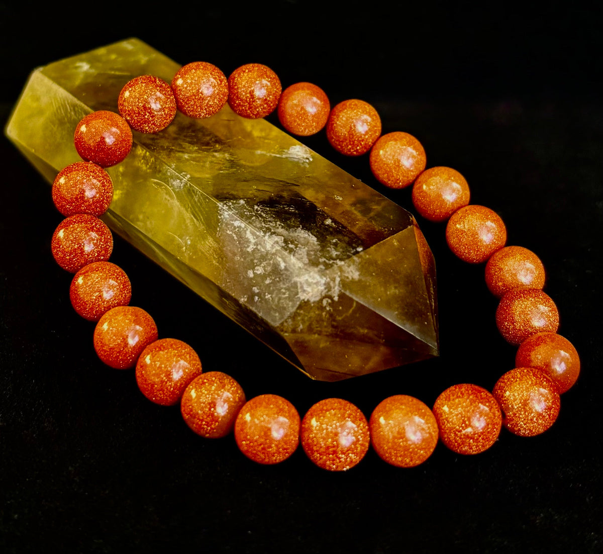 Goldstone Beaded Bracelet – Confidence, Ambition & Positive Energy