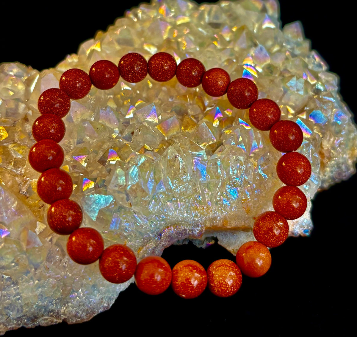 Goldstone Beaded Bracelet – Confidence, Ambition & Positive Energy