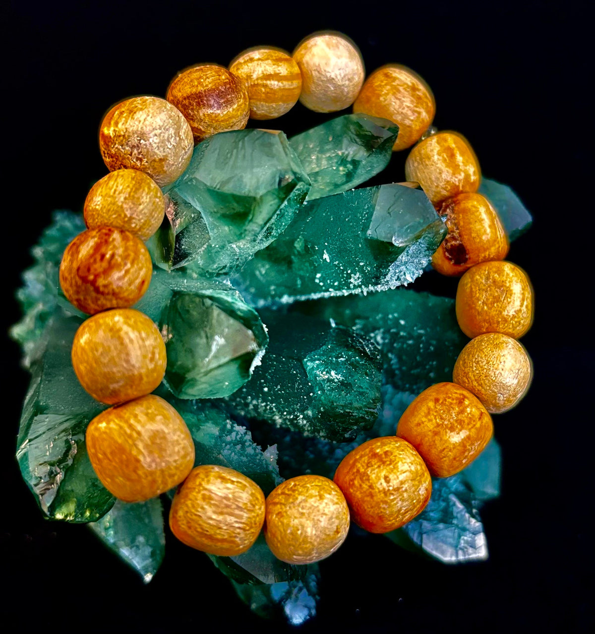 Palo Santo Beaded Bracelet – Cleansing Energy, Calm & Grounded Balance