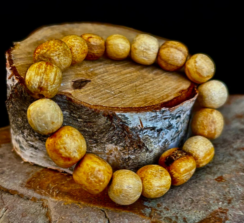 Palo Santo Beaded Bracelet – Cleansing Energy, Calm & Grounded Balance