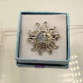 Sterling Silver Sun & Moon Moonstone Ring - Size 6 - Intuitive, Balance & Serenity