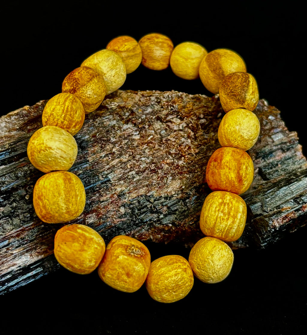 Palo Santo Beaded Bracelet – Cleansing Energy, Calm & Grounded Balance