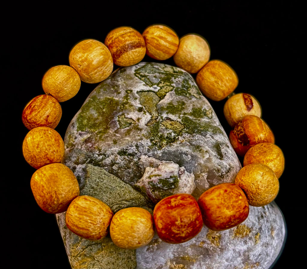 Palo Santo Beaded Bracelet – Cleansing Energy, Calm & Grounded Balance