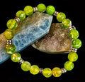 Green Lime Agate - 8"-8.5" - Large and XL Wrists