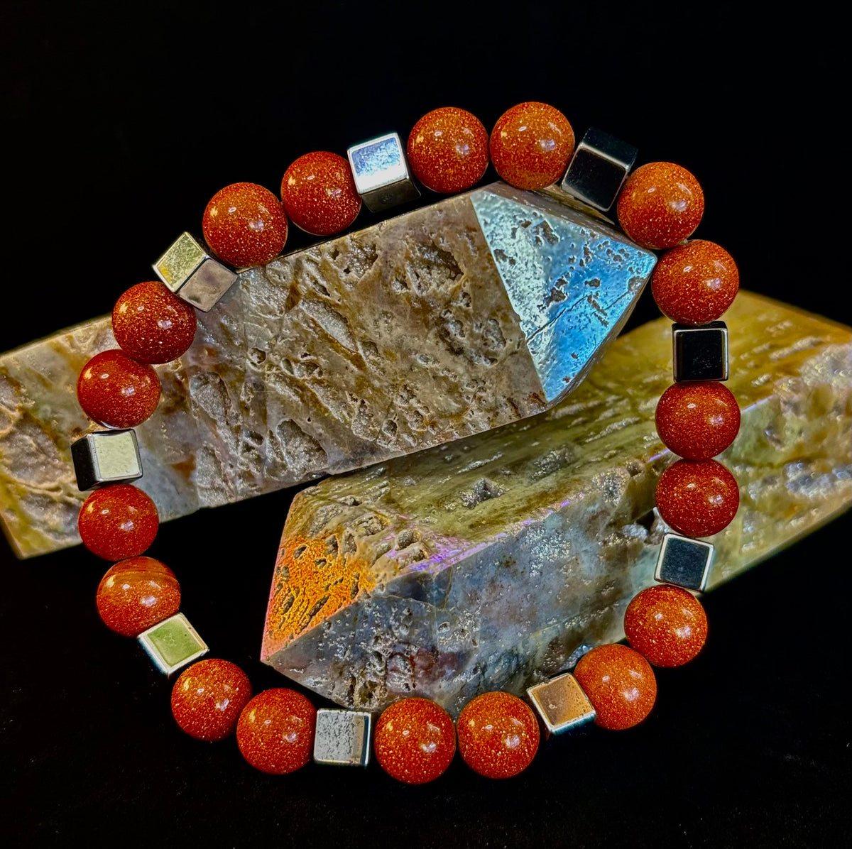 Radiant Energy Goldstone Power Bracelet — Extra-Large Fit