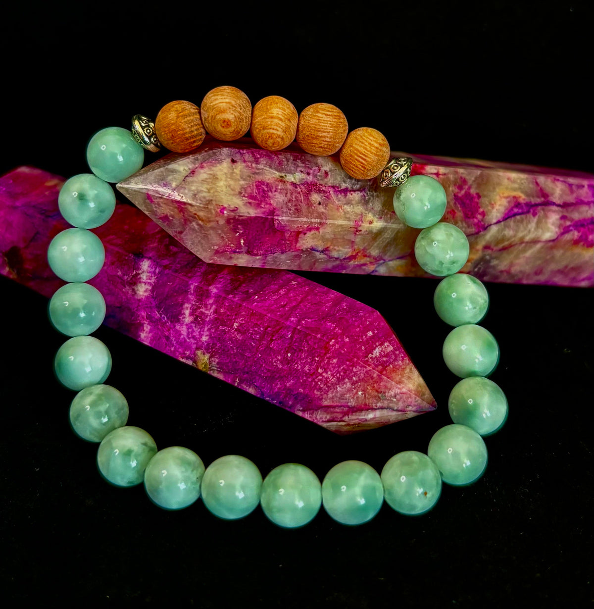 Green Moonstone Aromatherapy Diffuser Bracelet