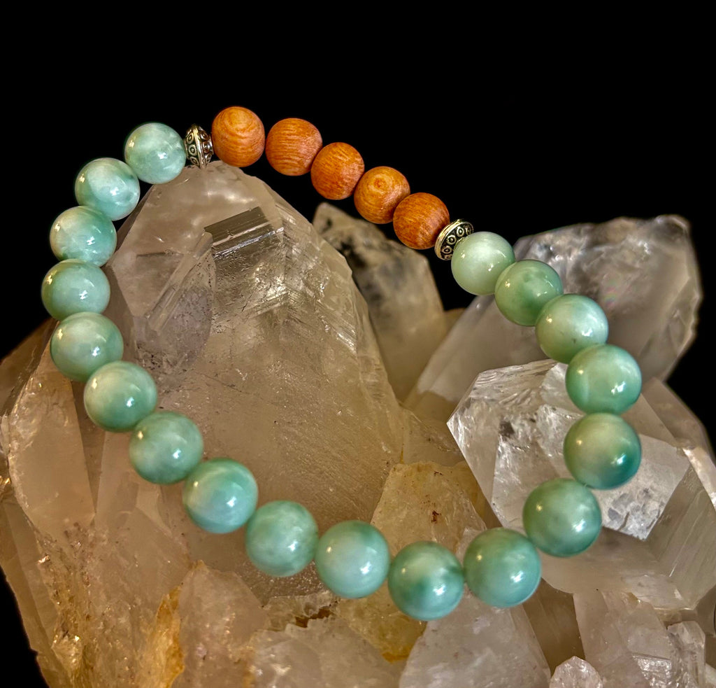 Green Moonstone Aromatherapy Diffuser Bracelet