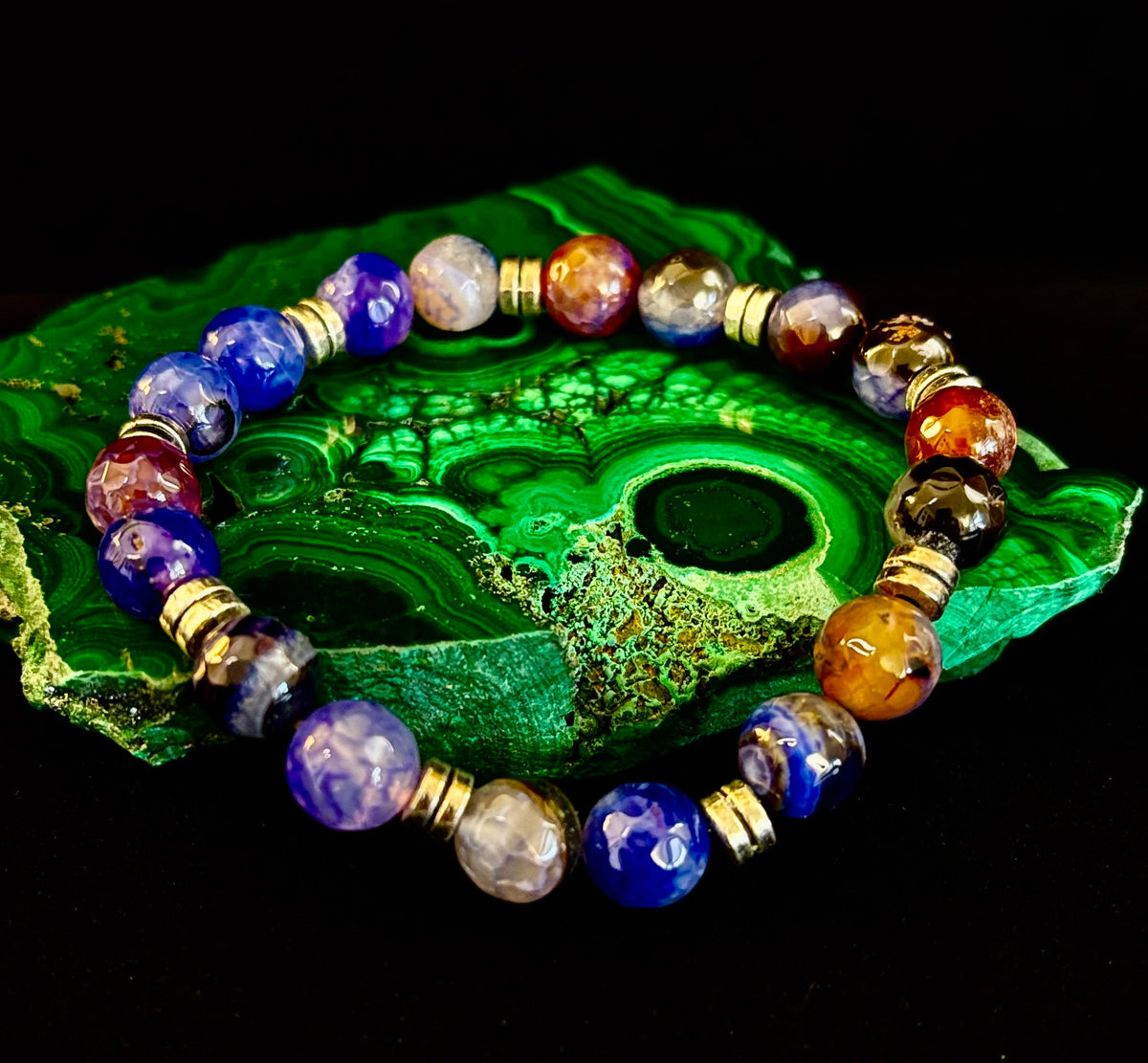 Puerto Vallarta Handmade Crystal Bracelet – Multi-Stone Energy Bracelet (8")