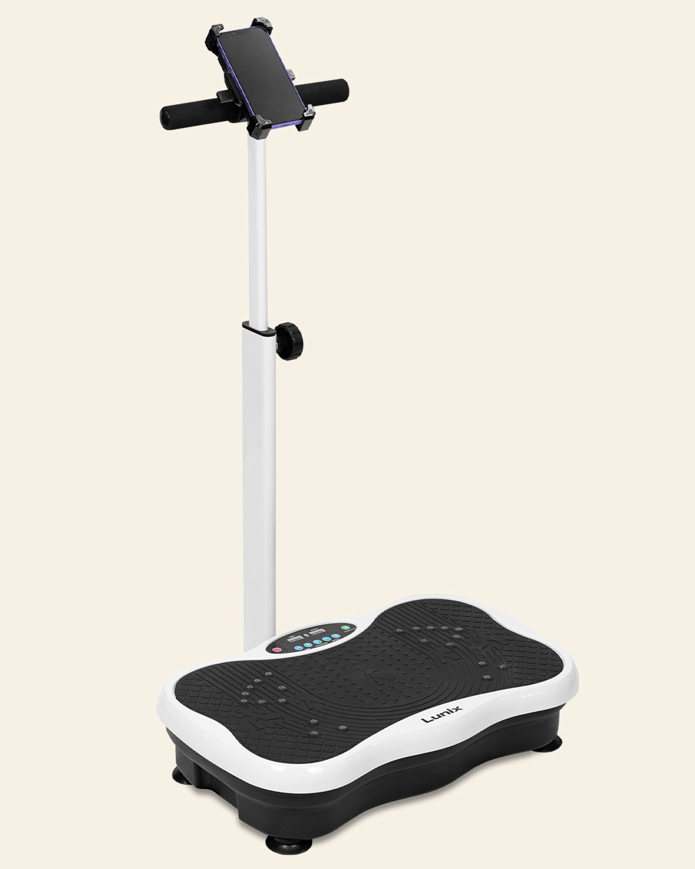 LX18 Vibration Plate, Pearl White, to activate muscles, improve strength, increase balance