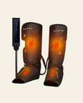 LX1 Foot and Calf Compression Massager, Charcoal Black, for heaviness, fatigue, mild swelling