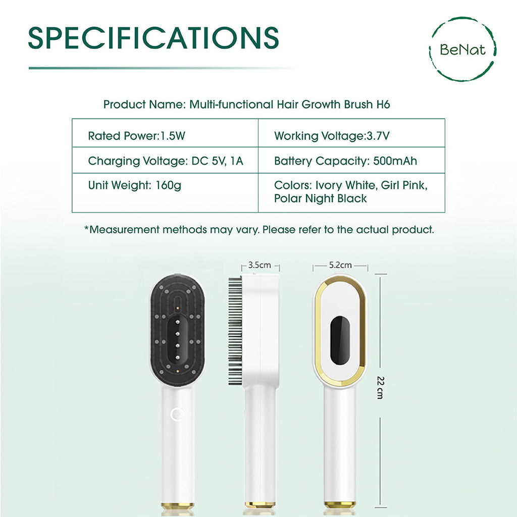 Multi-Functional 3-in-1 Scalp Massager and Oil Applicator Brush