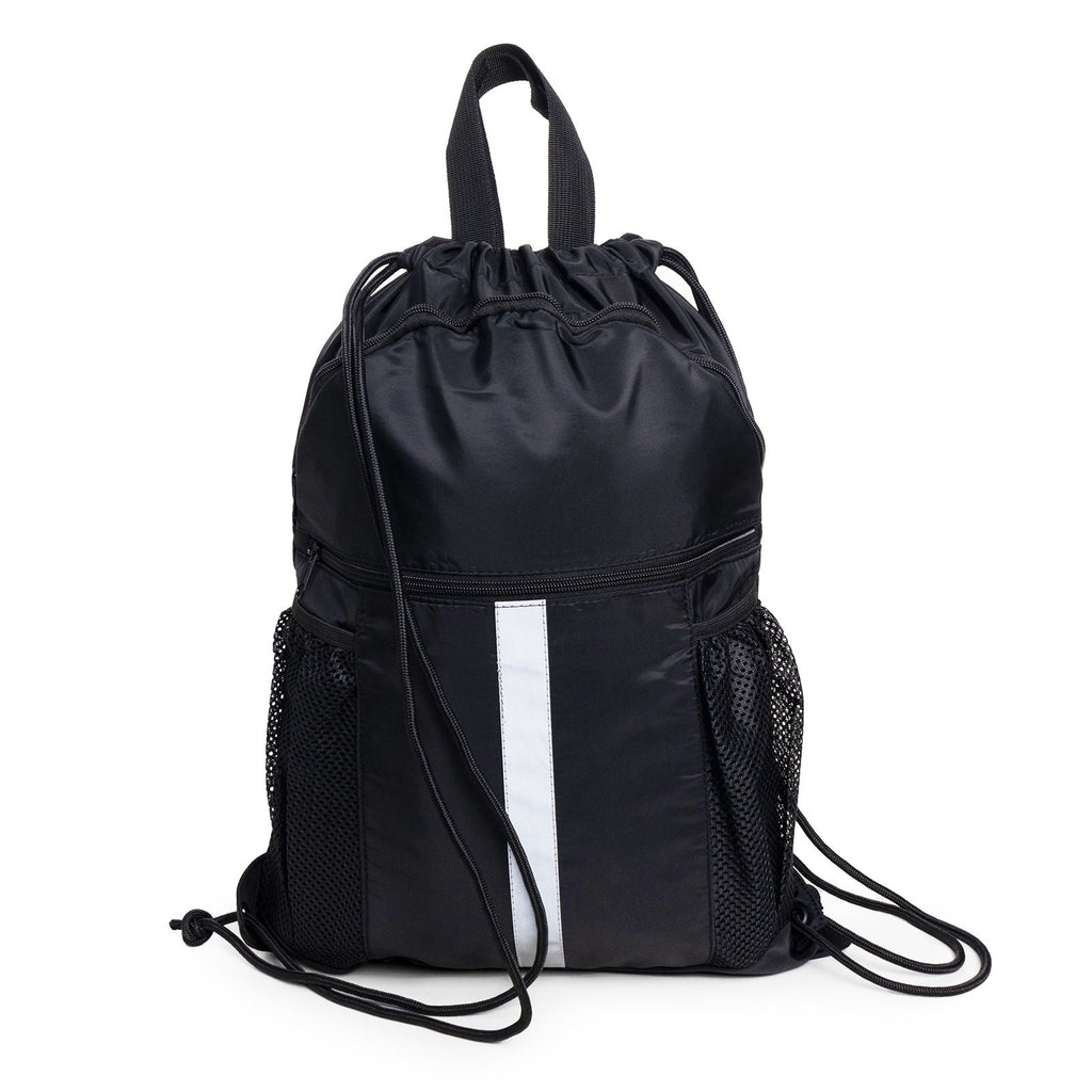 Basketball football drawstring backpack, drawstring backpack with shoe compartment, sports belt pocket sports equipment bag