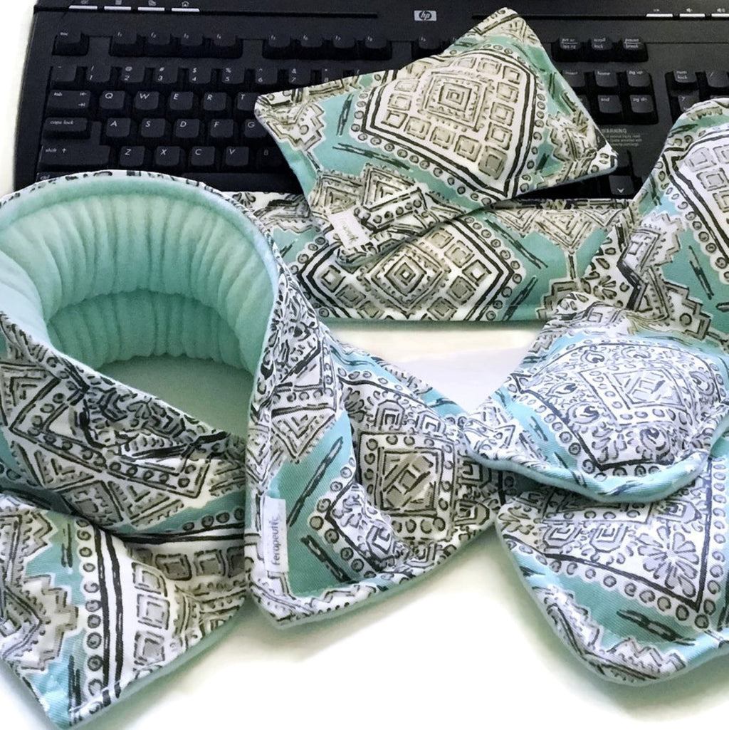 Office Care Package, Microwave Heat Pad Bundle, Workspace Gift for Home or Office