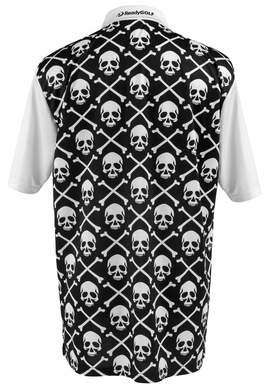 Pirate Flag Mens Golf Polo Shirt by ReadyGOLF