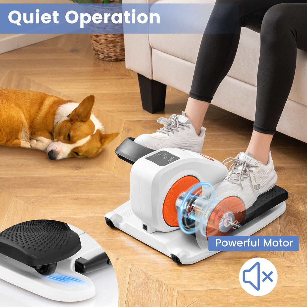 Under Desk Elliptical Machine with Display Monitor