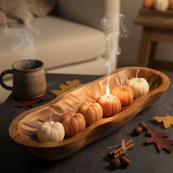 Acorn Sculpture Candle | Rustic Candle | Autumn Candle