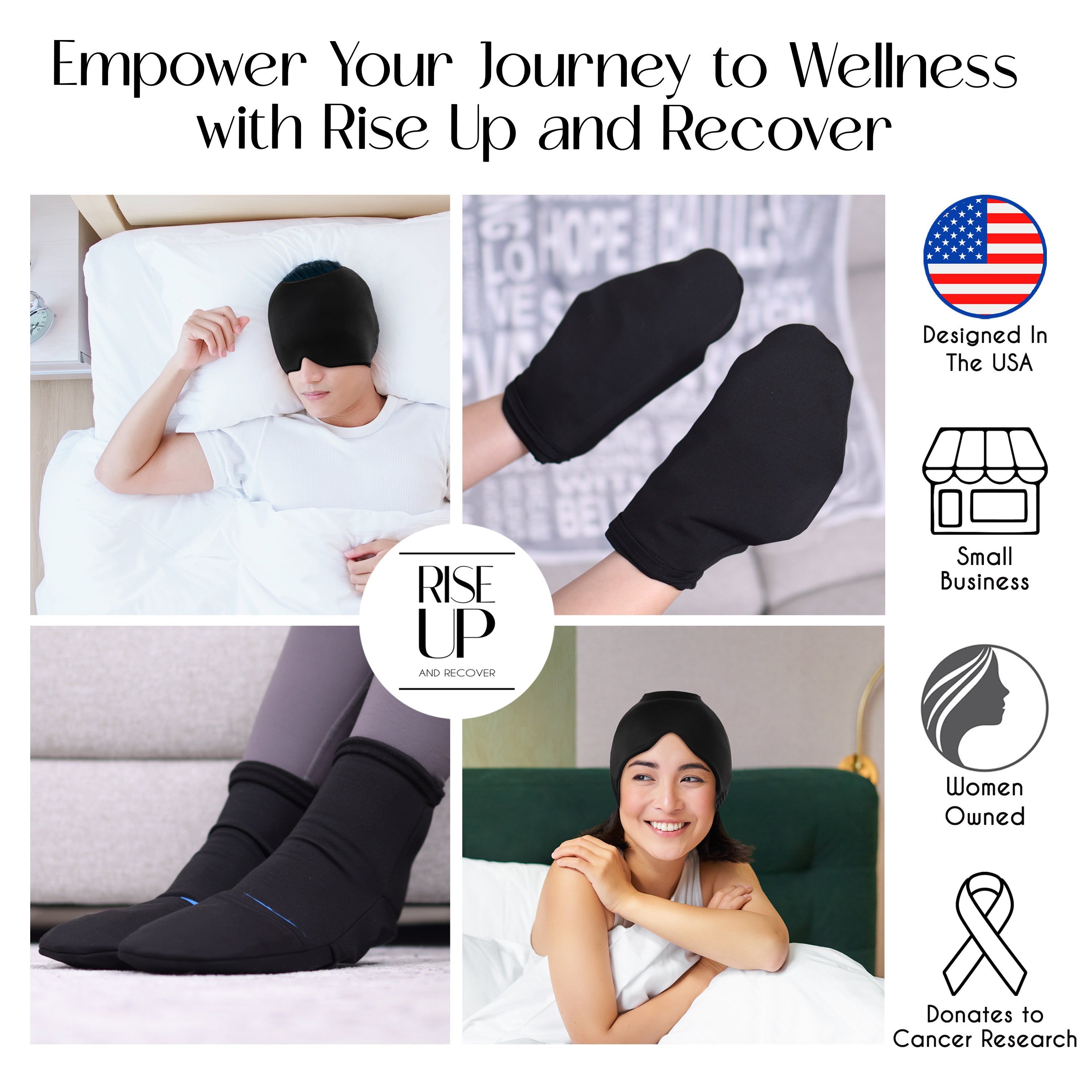 Rise Up and Recover - Chemo Cold Therapy Kit - Chemotherapy Comfort Care Package for Women and Men