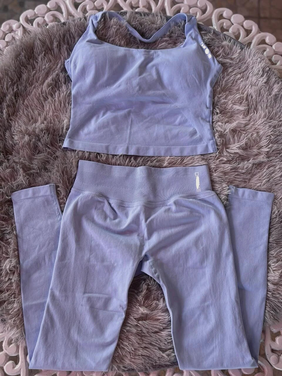 Women's Halter Top And Sports Leggings Gym Workout Set Two-Piece Pilates Clothes Yoga Outfits Impact Fitness Pants Set