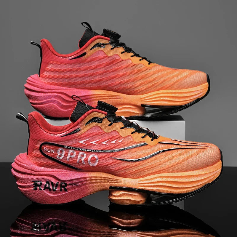 2025 New Men's Running Shoes Cushioning Carbon Plate Racing Marathon Athletic Shoes Comfortable Non-slip Sports Tennis Shoes