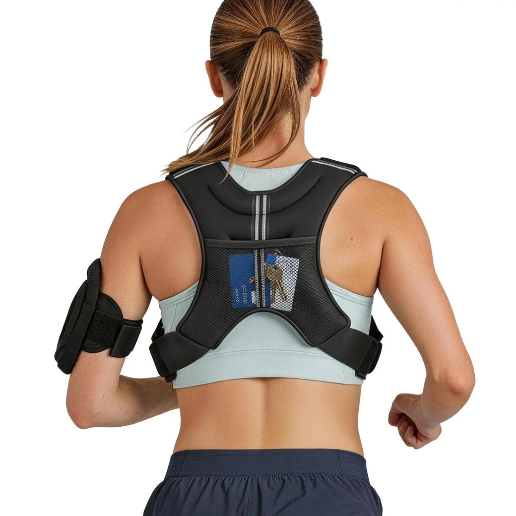 Reflective Body Weight Vest for Running & Strength Training