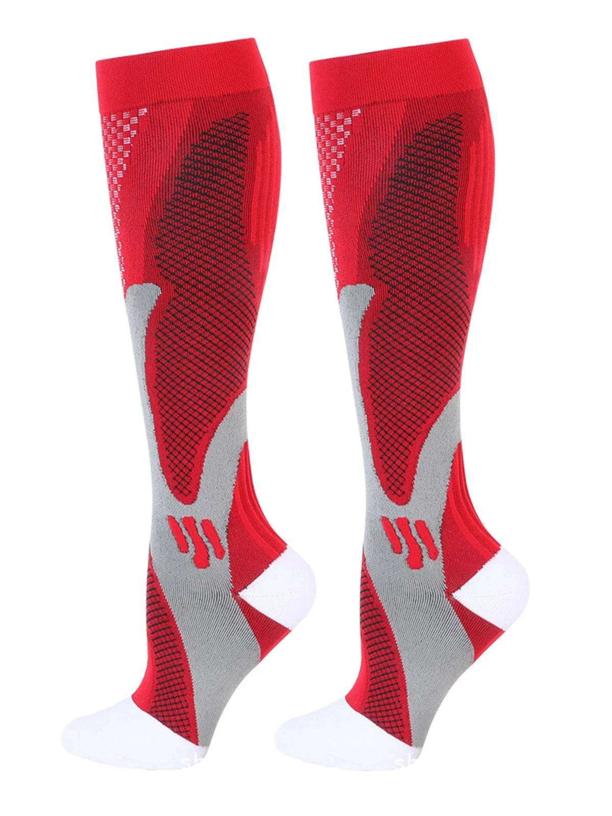 6Pairs Compression Socks 20-30mmHg High Stockings Men & Women Sports Marathon Cycling Football Varicose Veins EU35-45