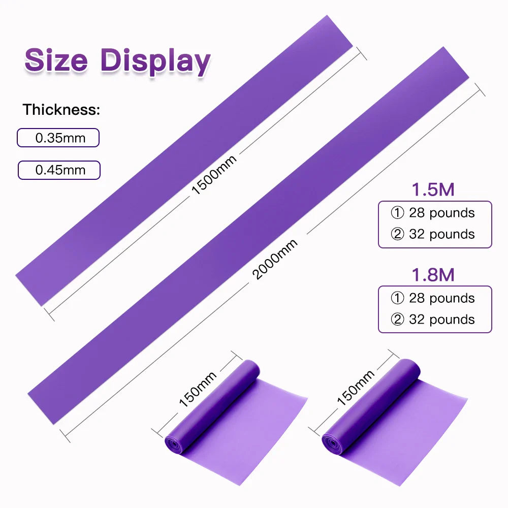 Resistance Band, Exercise Fitness Band, Training Elastic Exercise Fitness Rubber 150cm natural rubber Gym