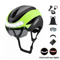 Ultralight Road Bike Helmet with Turn Signals & Magnetic Goggles