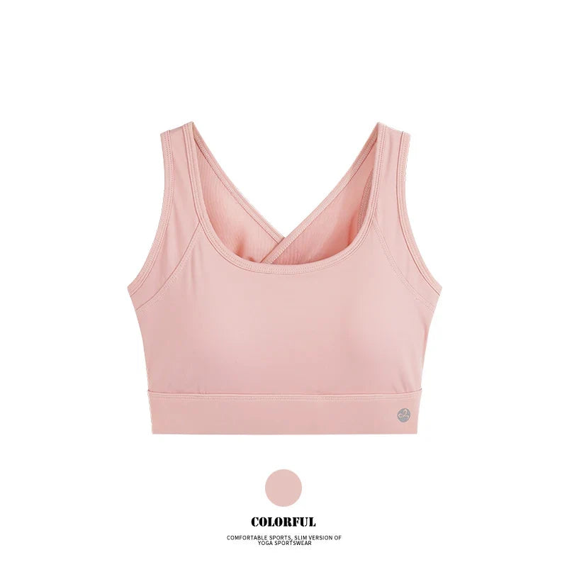 High Support Fitness Bra: Padded Gym & Running Top for Women