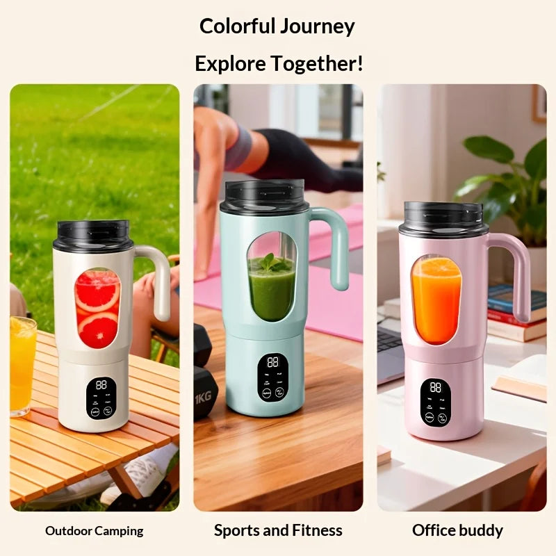 New Portable Juice Maker Blender for Shakes Smoothie 580ML Durable Juicer Steel Blades 2 in 1 Blender Bottle Smoothie Extractor