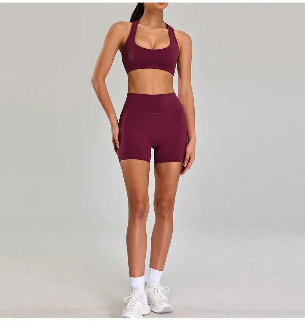 Sports Short Women Yoga Legging Shorts Squat Proof High Waist Fitness Tight Running Short Quick Drying Cycling Workout Gym Short