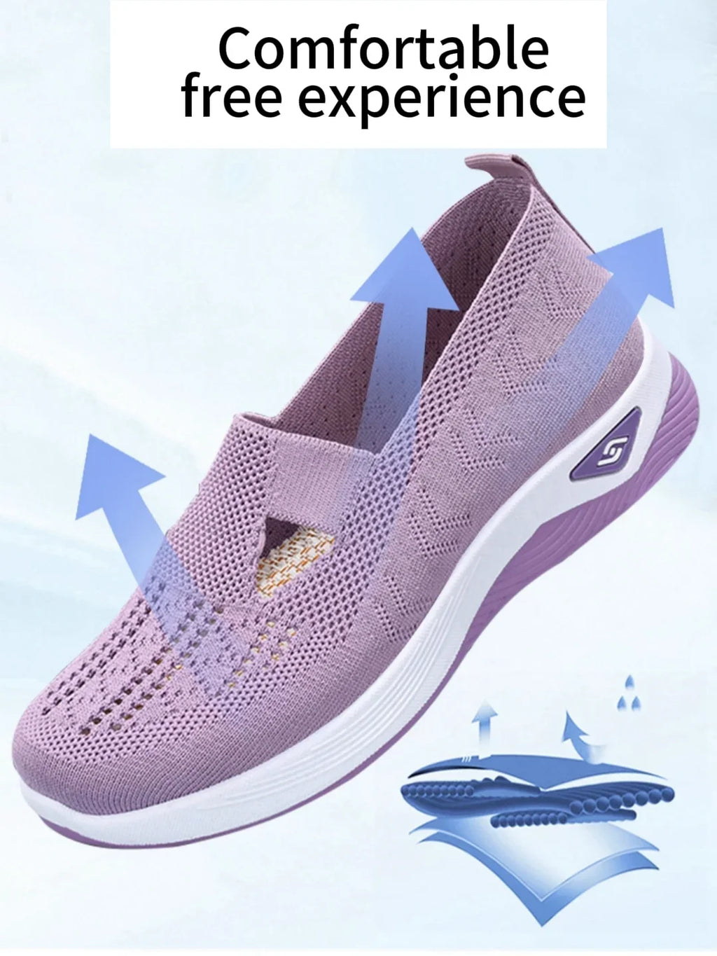 Women's shoes Solid Color Breathable Sneakers