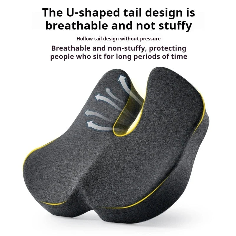 Slow Rebound Memory Foam Office Chair Cushion Woman Tailbone Pelvis Orthopedic Medical Lady Seat Cushion Beautiful Buttocks Pad