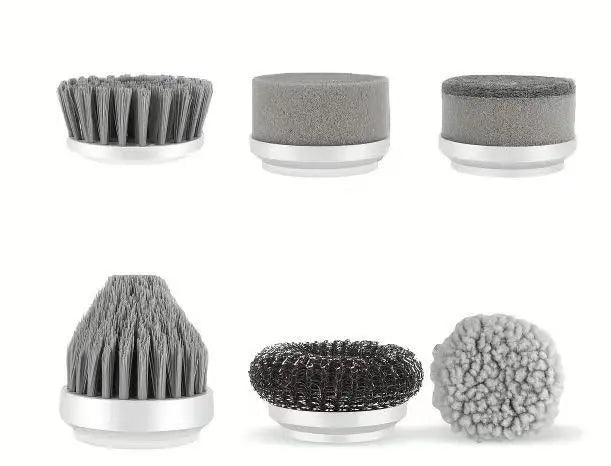 Rechargeable Electric Cleaning Brush – Cordless Spin Scrubber with Replaceable Brush Heads for Bathroom, Kitchen, and Multi-Surface Cleaning