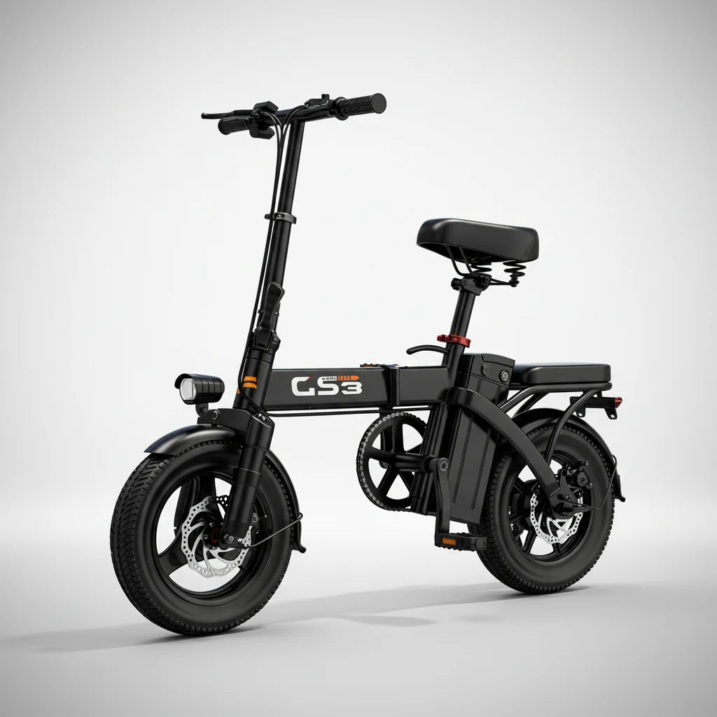 UPlee GS3 Lightweight Folding Electric Bike (500W, 48V)