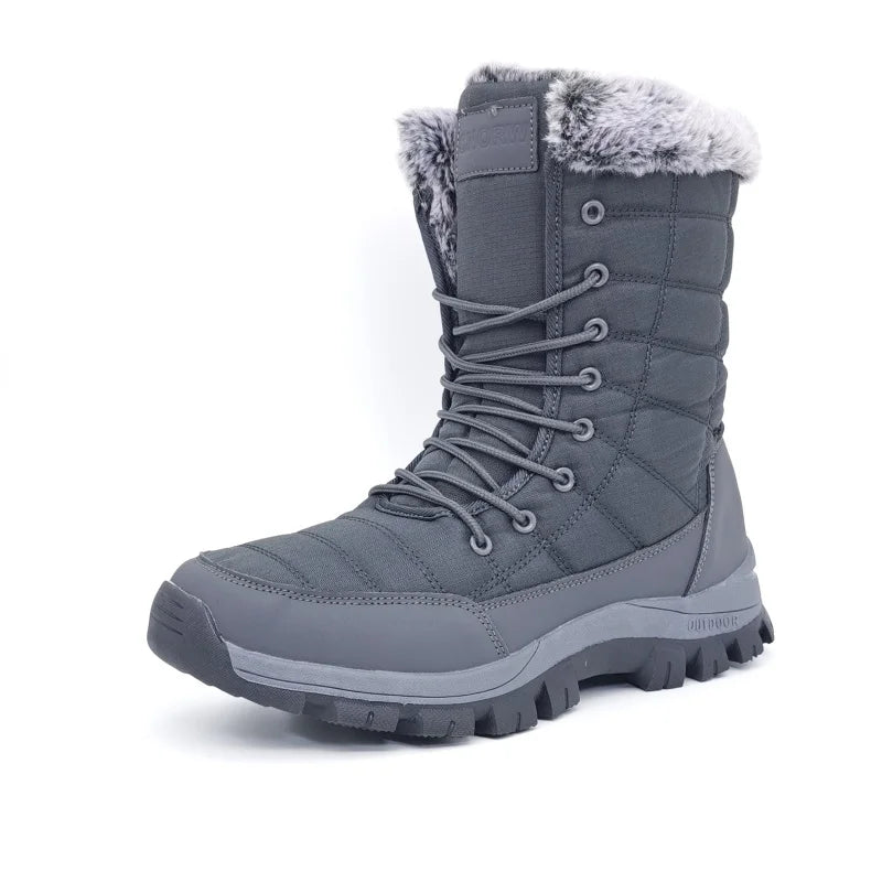 Men's Winter Snow Boots – Waterproof, Warm Outdoor