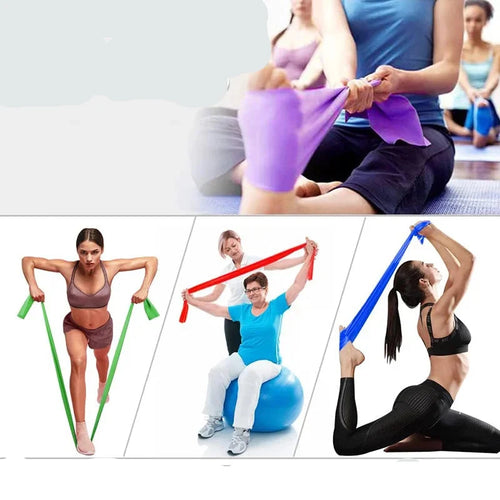 4-Piece Resistance Band Set: Fitness, Yoga, & Therapy