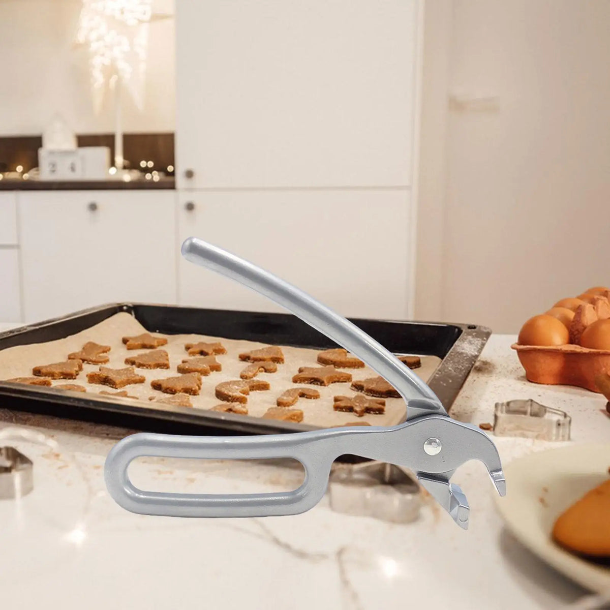Aluminum Pizza Pan Gripper Clamp Heavy Duty Oven Tongs