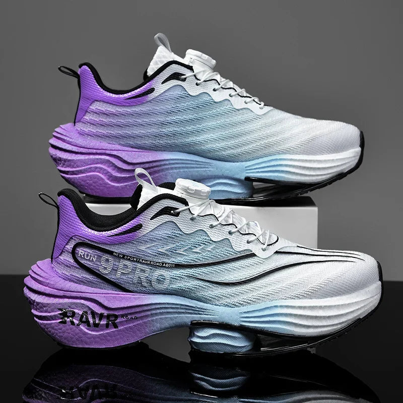 2025 New Men's Running Shoes Cushioning Carbon Plate Racing Marathon Athletic Shoes Comfortable Non-slip Sports Tennis Shoes