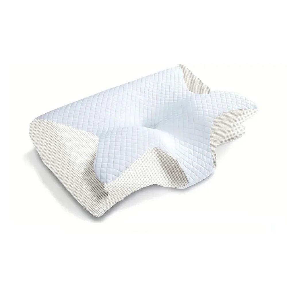1pc Memory Foam Cervical Pillow, 2 in 1 Ergonomic Contour Orthopedic Pillow for Neck Pain, Contoured Support Pillows,Neck Pillow