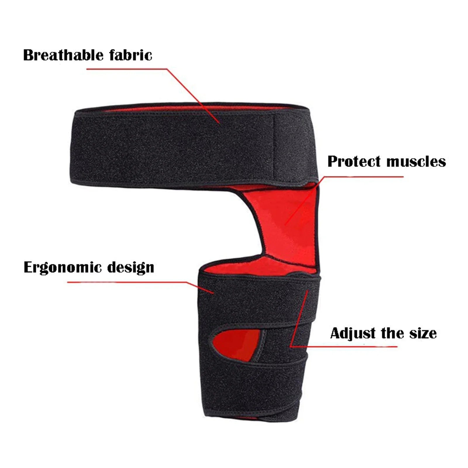 1 PCS Sciatica Nerve Pain Relief Thigh Compression Brace For Hip Joints Arthritis Groin Wrap  Protector Belt Legwarmers New
