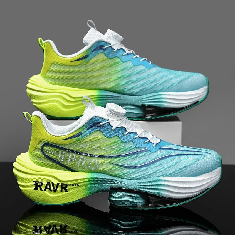 2025 New Men's Running Shoes Cushioning Carbon Plate Racing Marathon Athletic Shoes Comfortable Non-slip Sports Tennis Shoes
